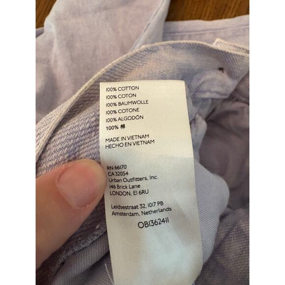 Urban Outfitters Jeans Lavender Lena Wide Leg Pant Slouchy Relaxed High Rise - Picture 5 of 6